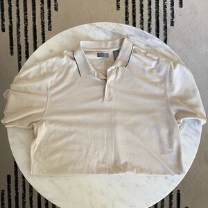 Izod Golf Men’s Beige Pima Cotton Short Sleeve Polo sz XL